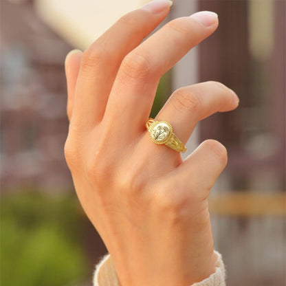 BIRTH MONTH FLOWERS SIGNATURE RING