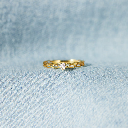 Dear Daughter Interweaved Ring