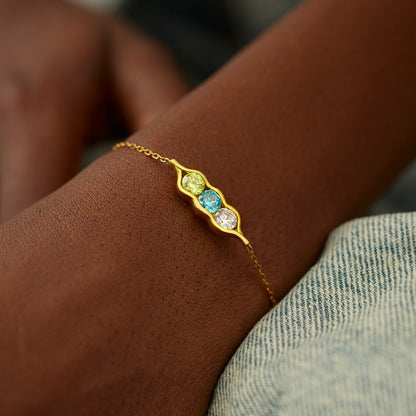 Mommy's Hap-Pea-Ness Pea Pod Bracelet