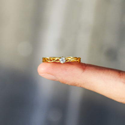 Dear Daughter Interweaved Ring