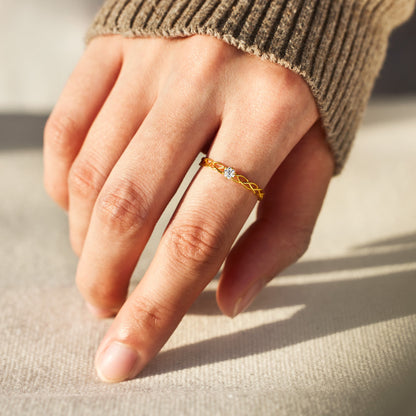 Dear Daughter Interweaved Ring