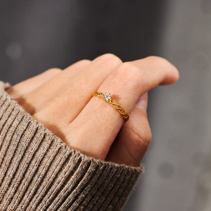 Dear Daughter Interweaved Ring