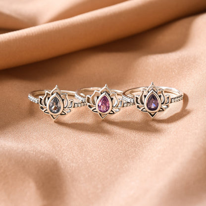 Personalised Lotus ring