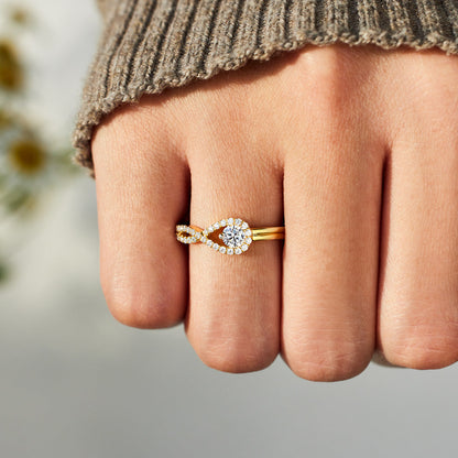 Mother & Daughter Love Knot Ring