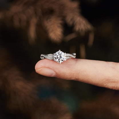 From Mom To Daughter My Promise Twisted Pavé Ring