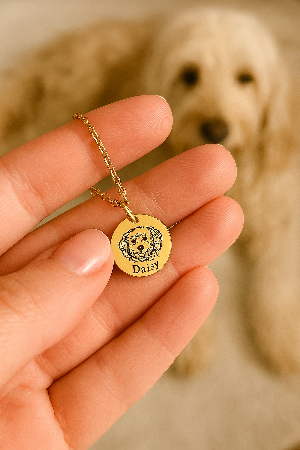 Personalized Pets Face Necklace