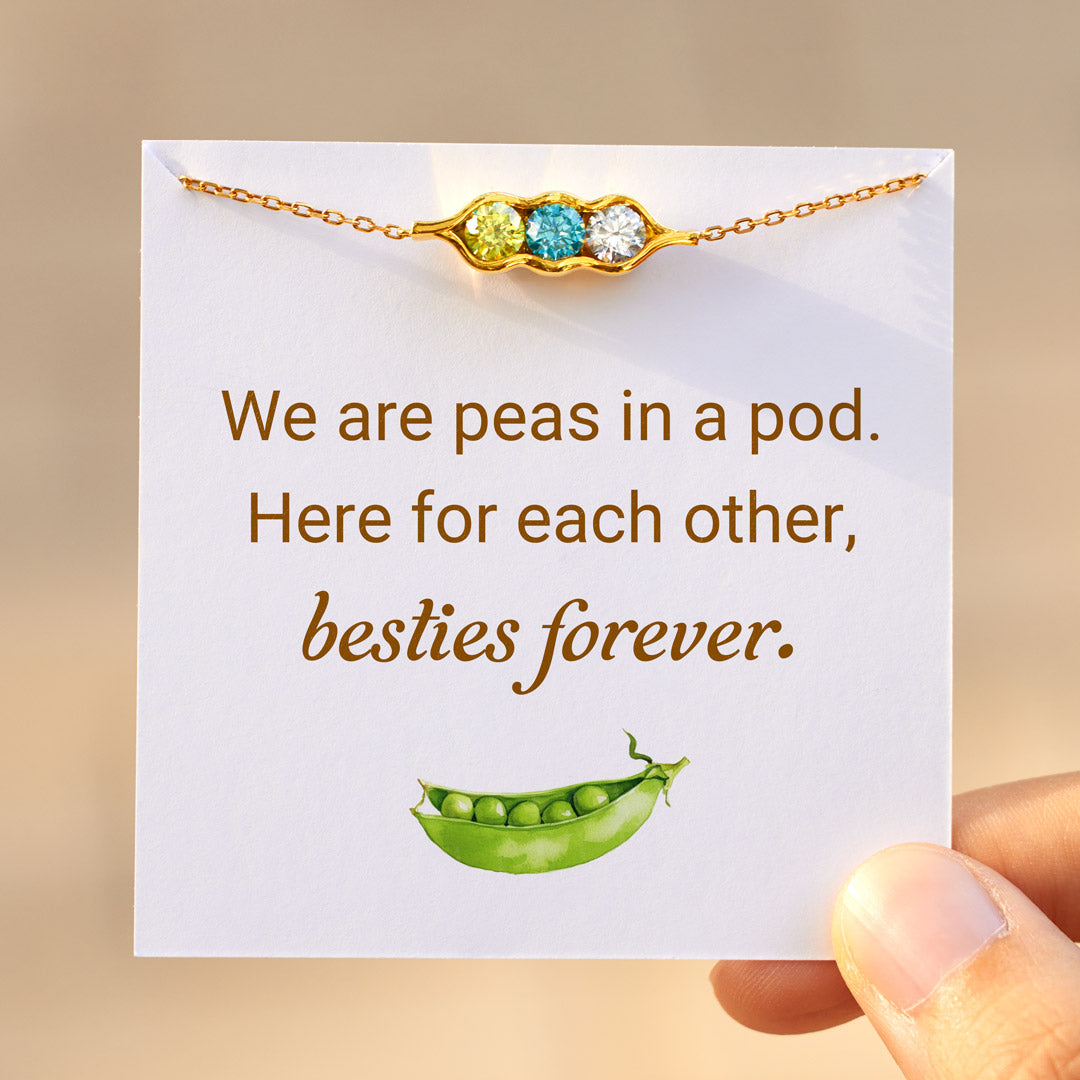 Peas in a Pod 2-6 Birthstone Pea Pod Bracelet