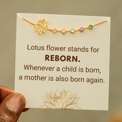 Reborn 1-10 Birthstones Lotus Bracelet