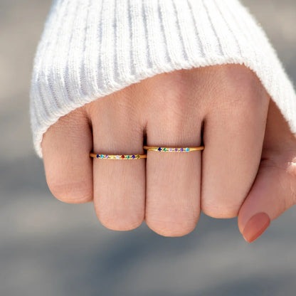 Stack Your Blessings Birthstones Ring