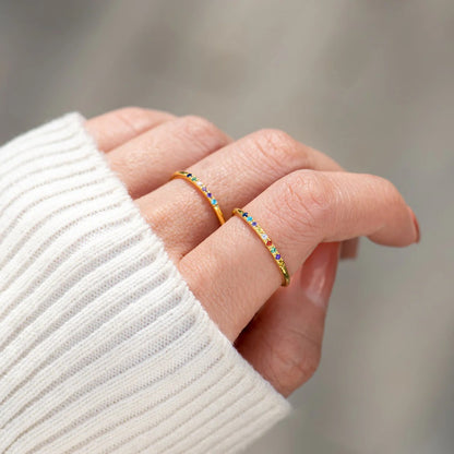 Stack Your Blessings Birthstones Ring