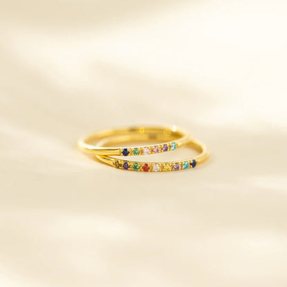 Stack Your Blessings Birthstones Ring