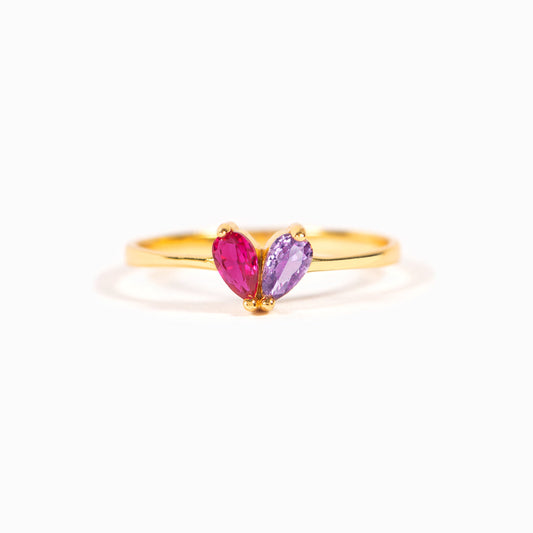 Mama's Valentine Personalised Heart Ring