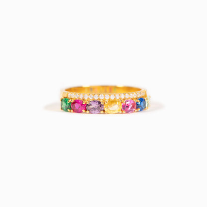 1-7 Oval Birthstones Ring