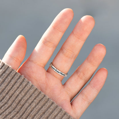 Mother Daughter Bond Linked Circle Ring