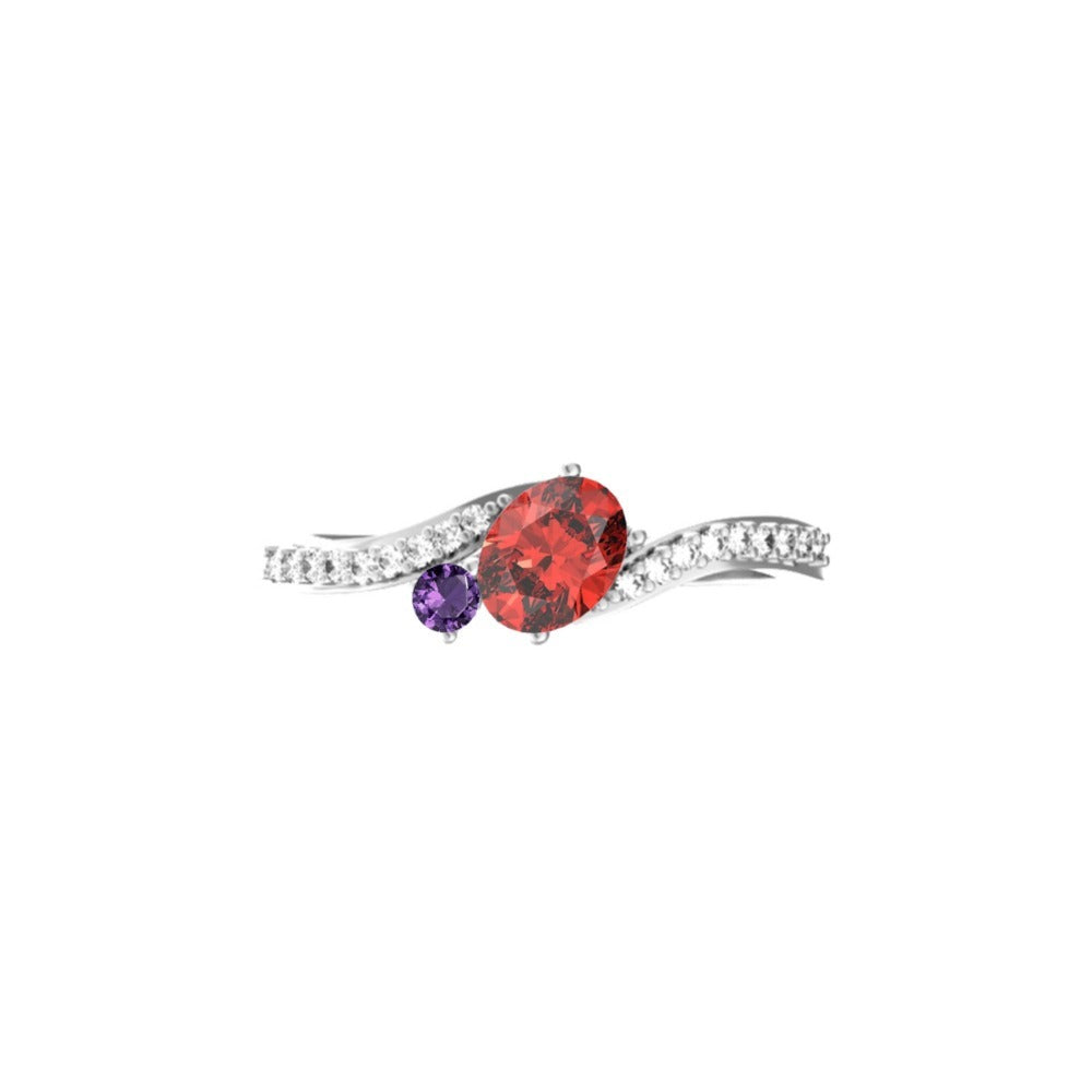 Family Birthstones Ring 1-10 Birthstones
