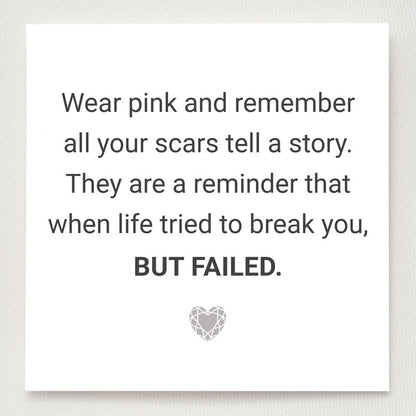 Pear Cut Breast Cancer Awareness Ring