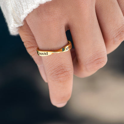 Together We Made It Through Twist Ring Band