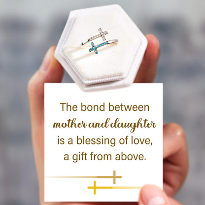 Blessing Of Love Pavé Double Cross Ring